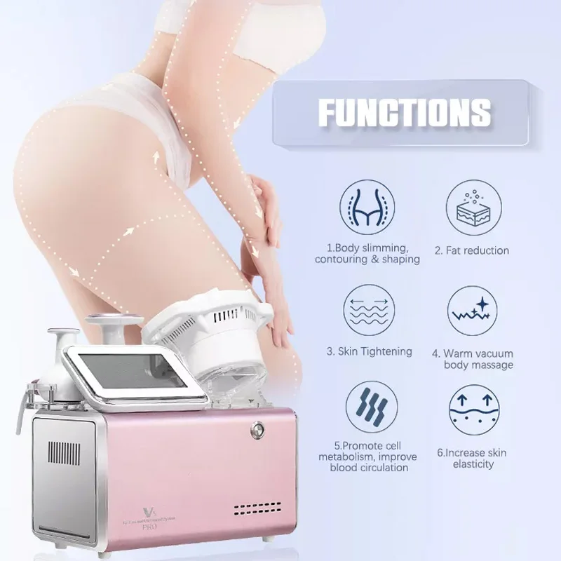 

V5 Pro Vacuum Radio Frequency Cavitation Skin Tightening Cellulite Removal Beauty Machine RF Ultrasound Body Slimming Shaping