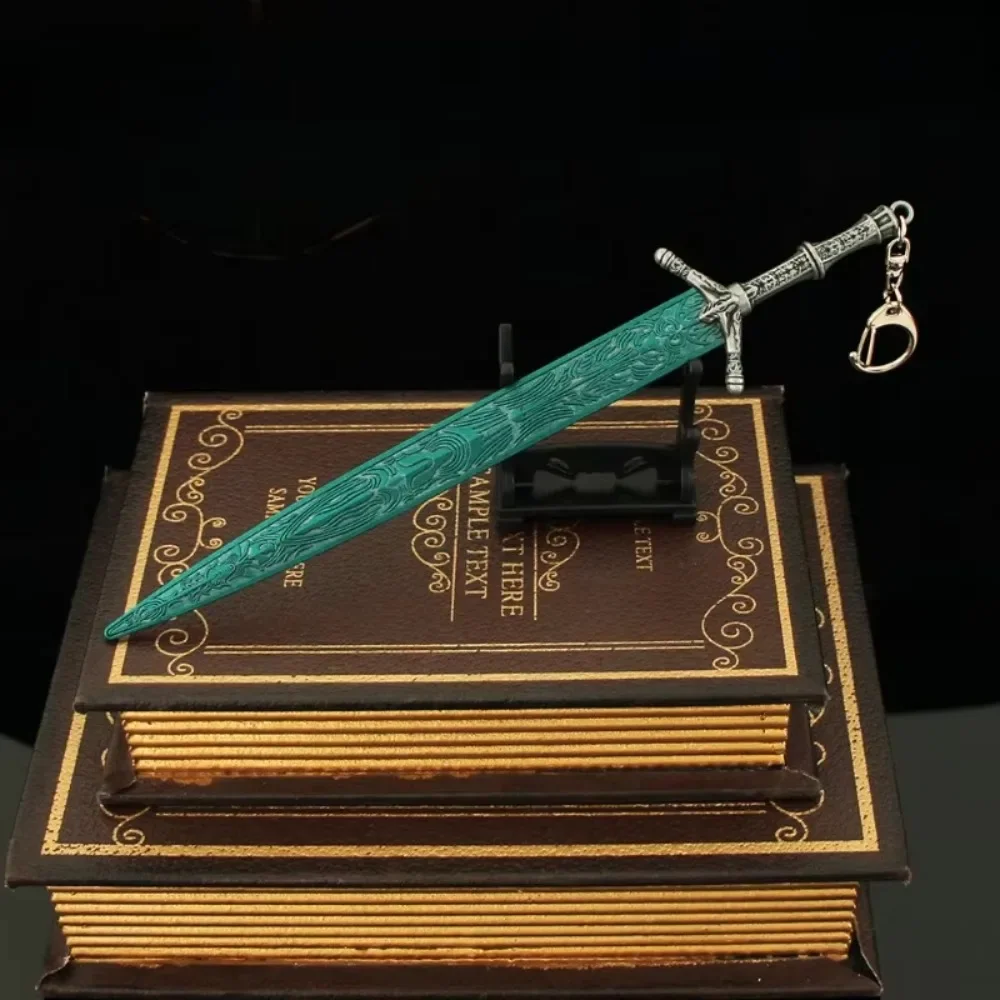 22cm | Épée au clair de lune Ludwig, 30cm, périphérie de jeu ER japonais, rivières de sang, modèle Katana en métal, artisanat de bureau, jouets, Collections