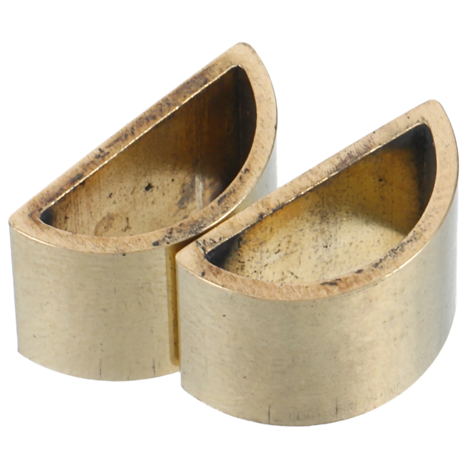 

2 Pcs Violin Accessories Copper Hoop Bow Tail Screw Holder End Upper Ring Metal Parts