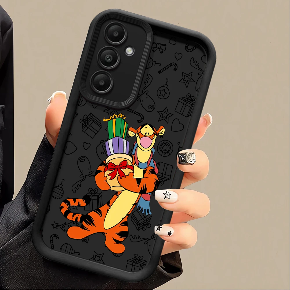 Merry Christma Winnie Tigger phones case for Samsung Galaxy A55 A33 A15 A12 A30 A50 A24 4G A73 5G A13 A21s cellphone cases Cover