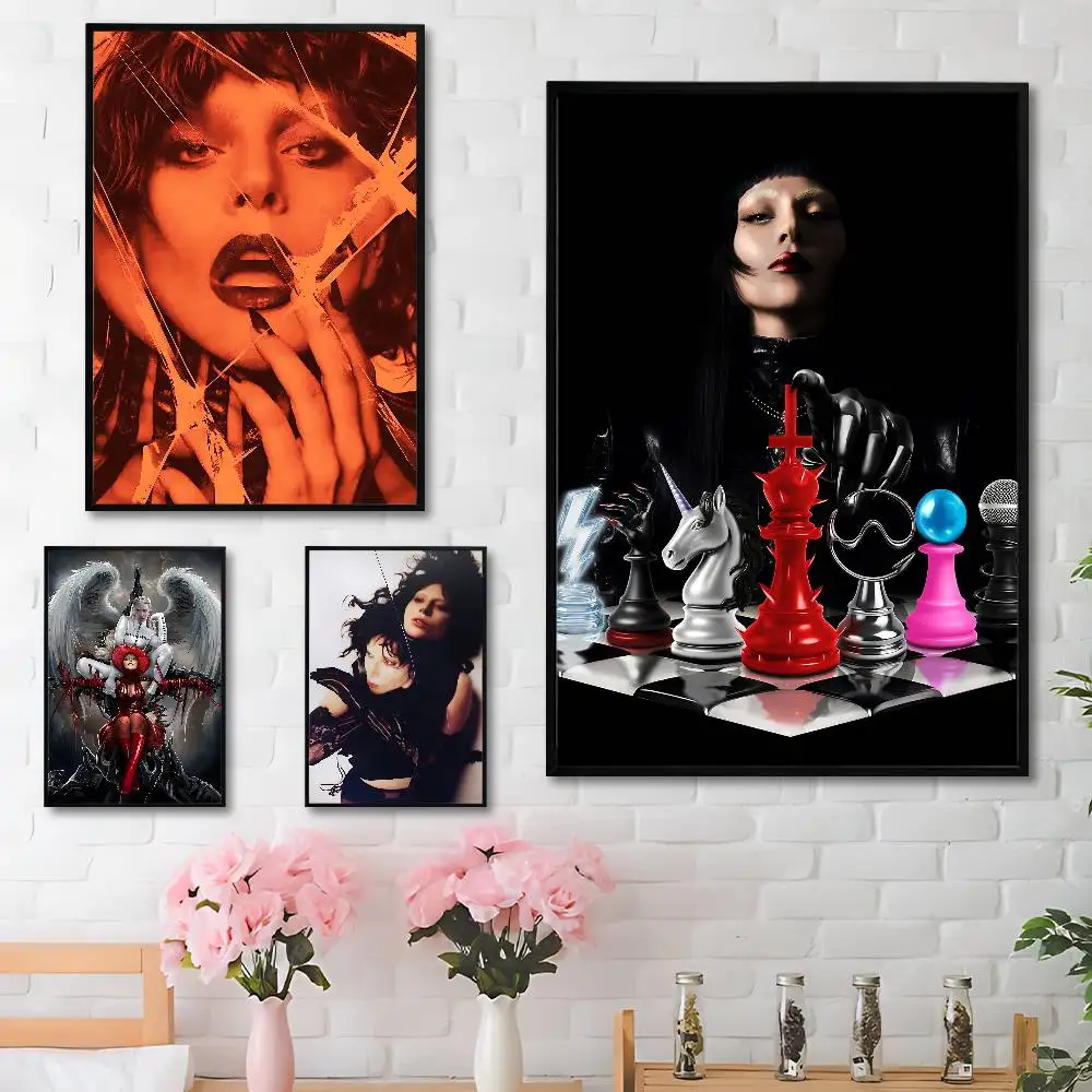 

Singer L-Lady Gaga Mayhem Poster HD Art Sticky Wall Waterproof Home Living Room Bedroom Bar Aesthetic Decoration