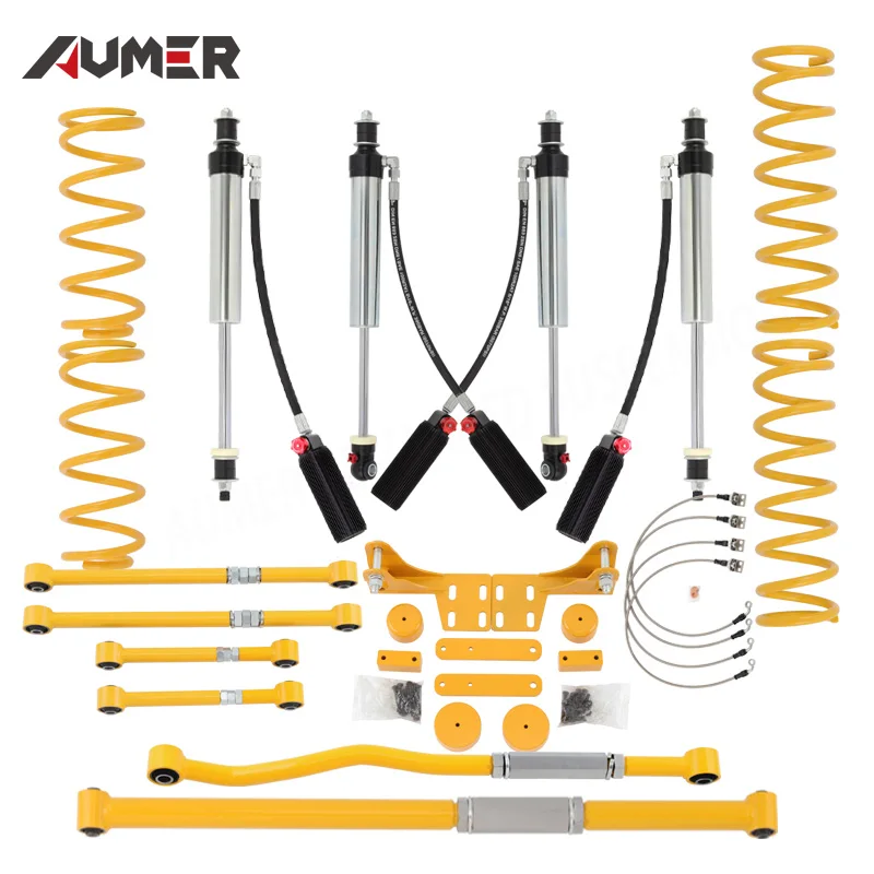 

Aumer 4wd off road suspension lift kits nitrogen remote reservoir shock absorber land cruiser 80 105 off road parts