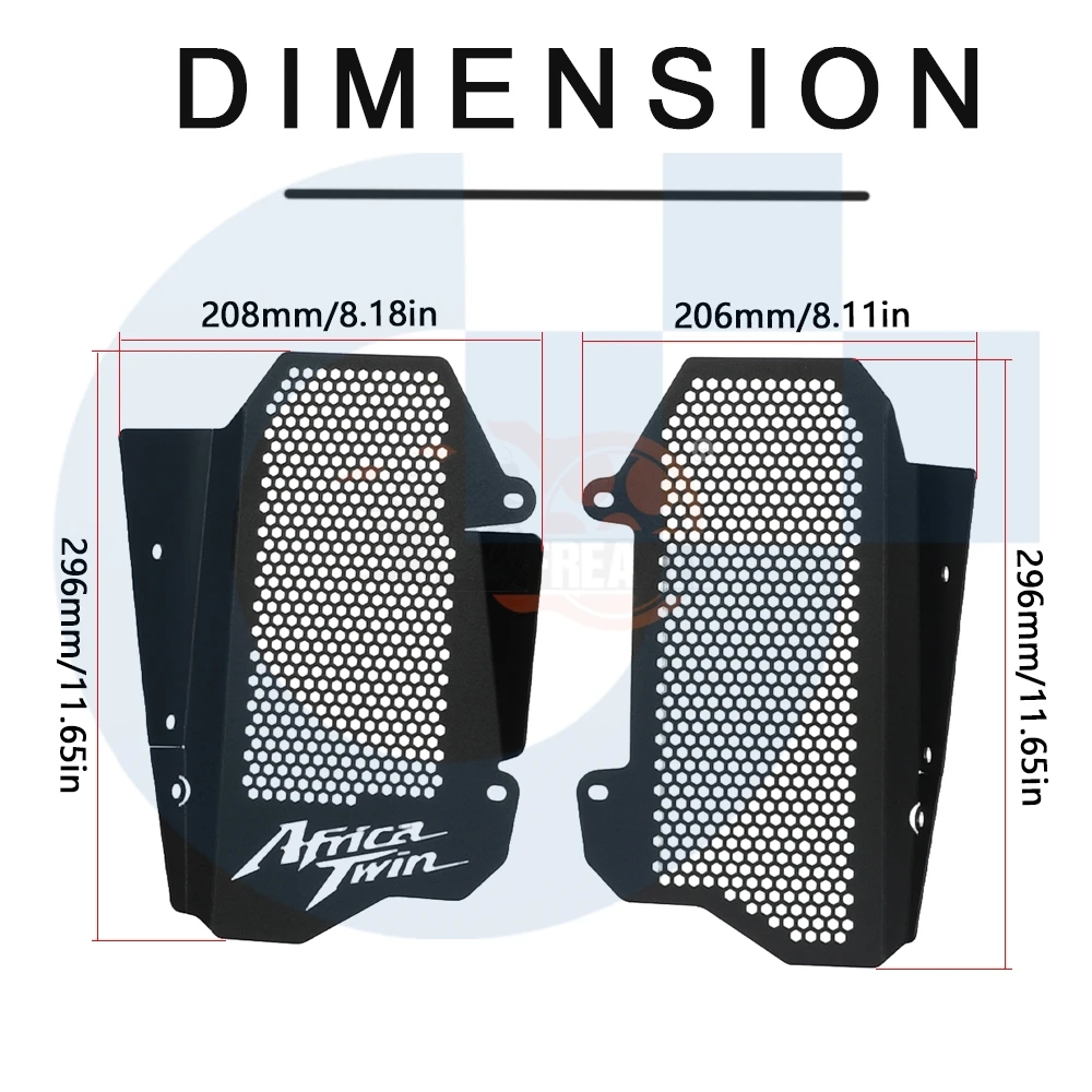 

FOR Honda CRF 1000 L Africa Twin CRF 1000 L Africa Twin Adventure SportsRadiator Guard Cover Engine Cooling Protector 2016-2019