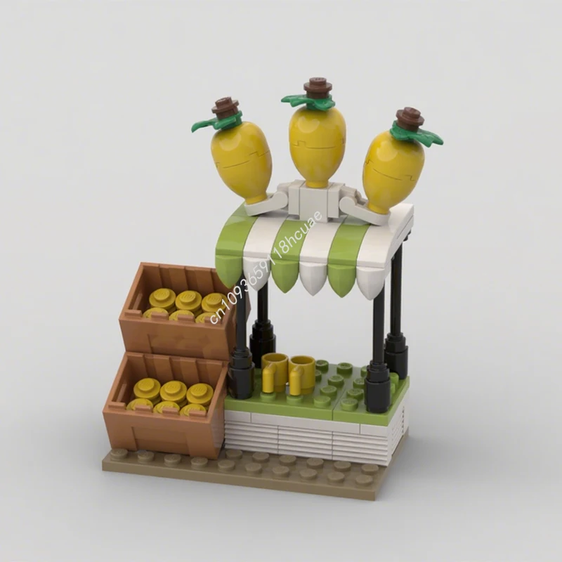 

110 шт. MOC подставка для лимонады, городские строительные блоки, рождественский комплект для начинающих, подходящий для начинающих, вдохновляет неограниченное количество, подарок для творчества