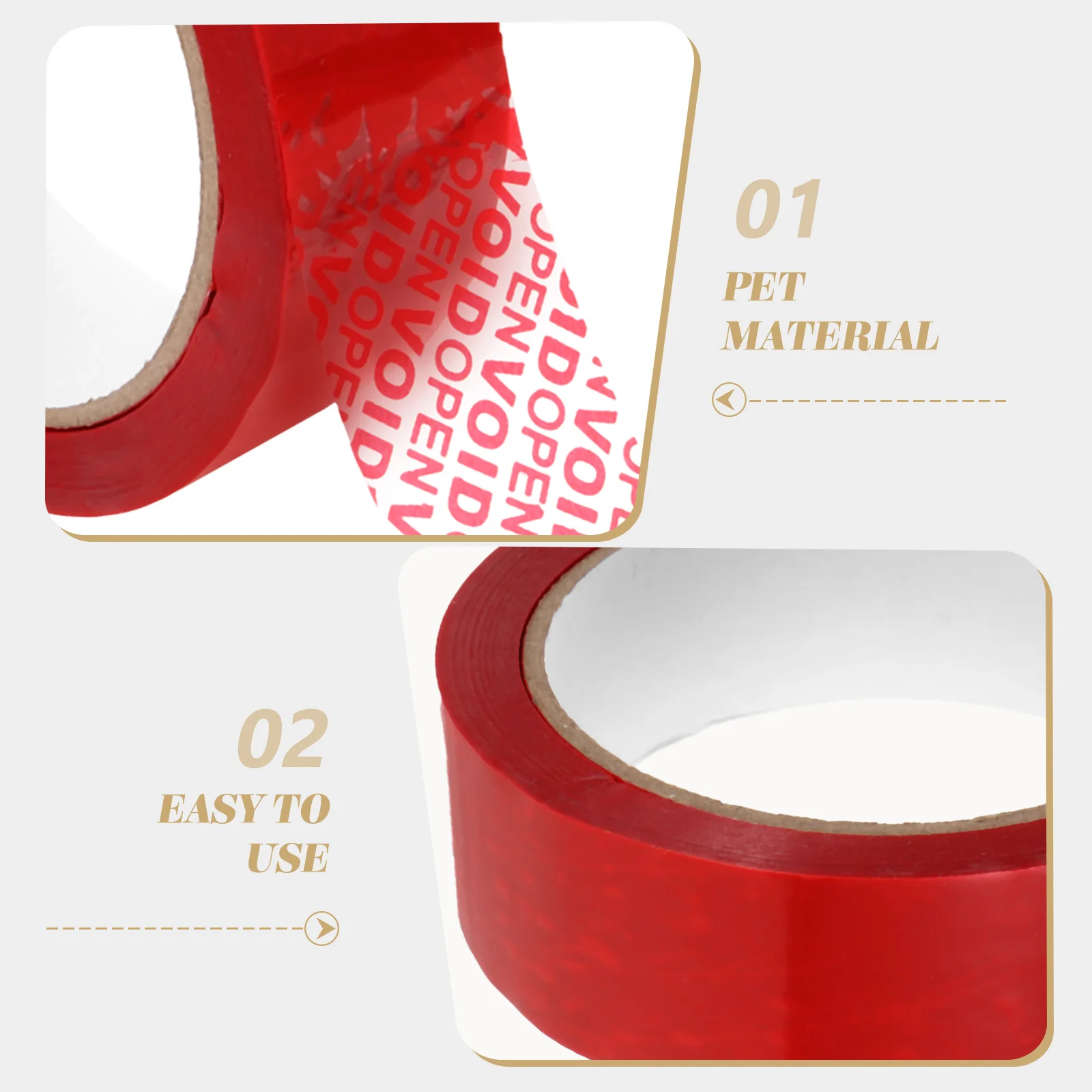 Security Tape Tamper Proof Resistant Round Packaging Packing Supply The Pet Voidopen