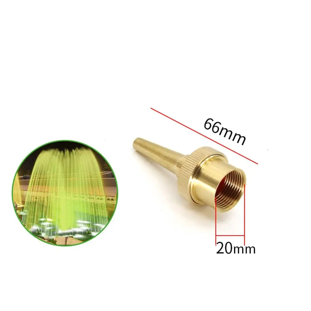 New Brass Jet Straight Fountain Nozzles Adjustable 1/2