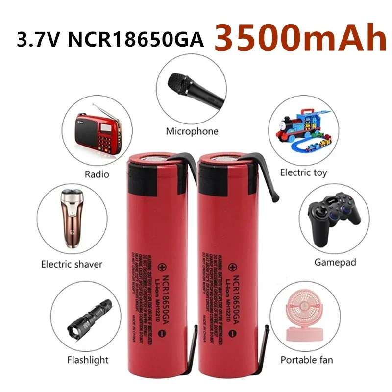 18650 batería NCR18650GA 3,7 V 3500mAh 18650 batería recargable de litio para cigarrillo electrónico linterna batería DIY níquel