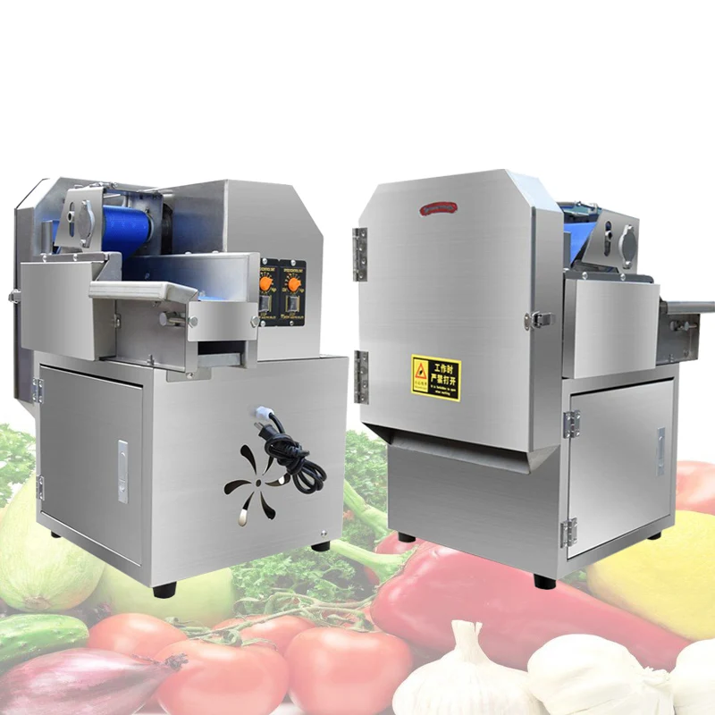 Multi-functional Vegetable Cutting Machine Canteen Commercial Cut Onion Leek Pepper Lotus Root Slices Automatic Small Slicer