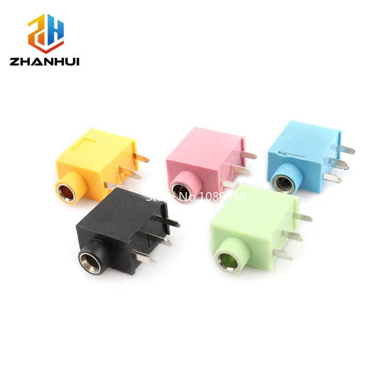 5/10/20Pcs PJ-325 3.5mm Stereo Audio Jack Socket Multicolor 3.5MM Earphone Headphone Connector PJ325