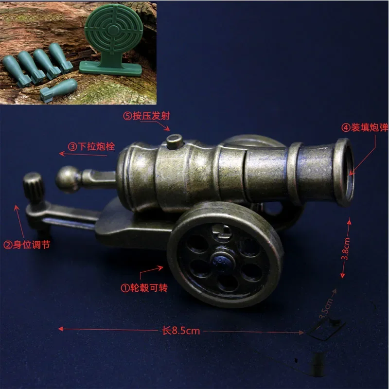 Mini  Model Toy Italian Artillery Mortar Toys Decompression Toy Creative Gift for Child
