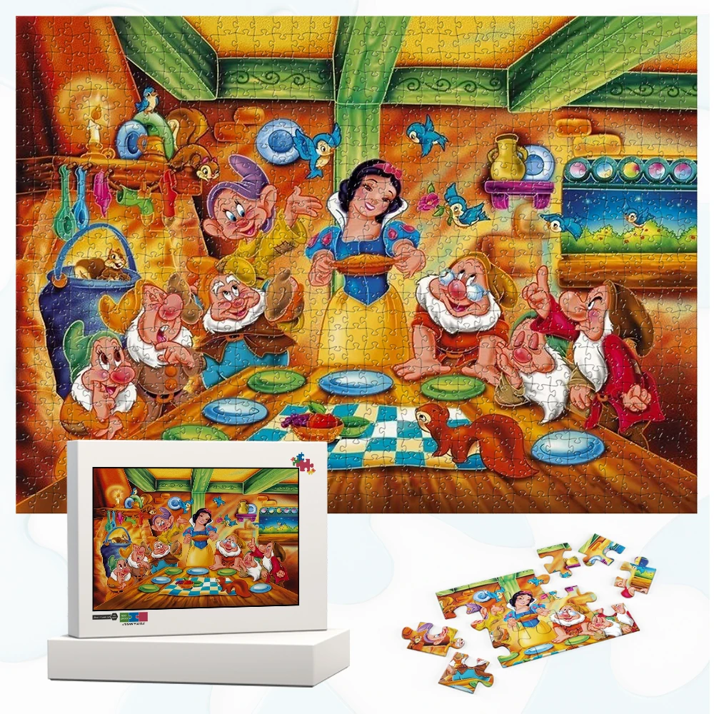 

Snow White Jigsaw Puzzles the Seven Dwarfs Puzzles for Adults Classic Disney Cartoon Series Learning Education Montessori Toys