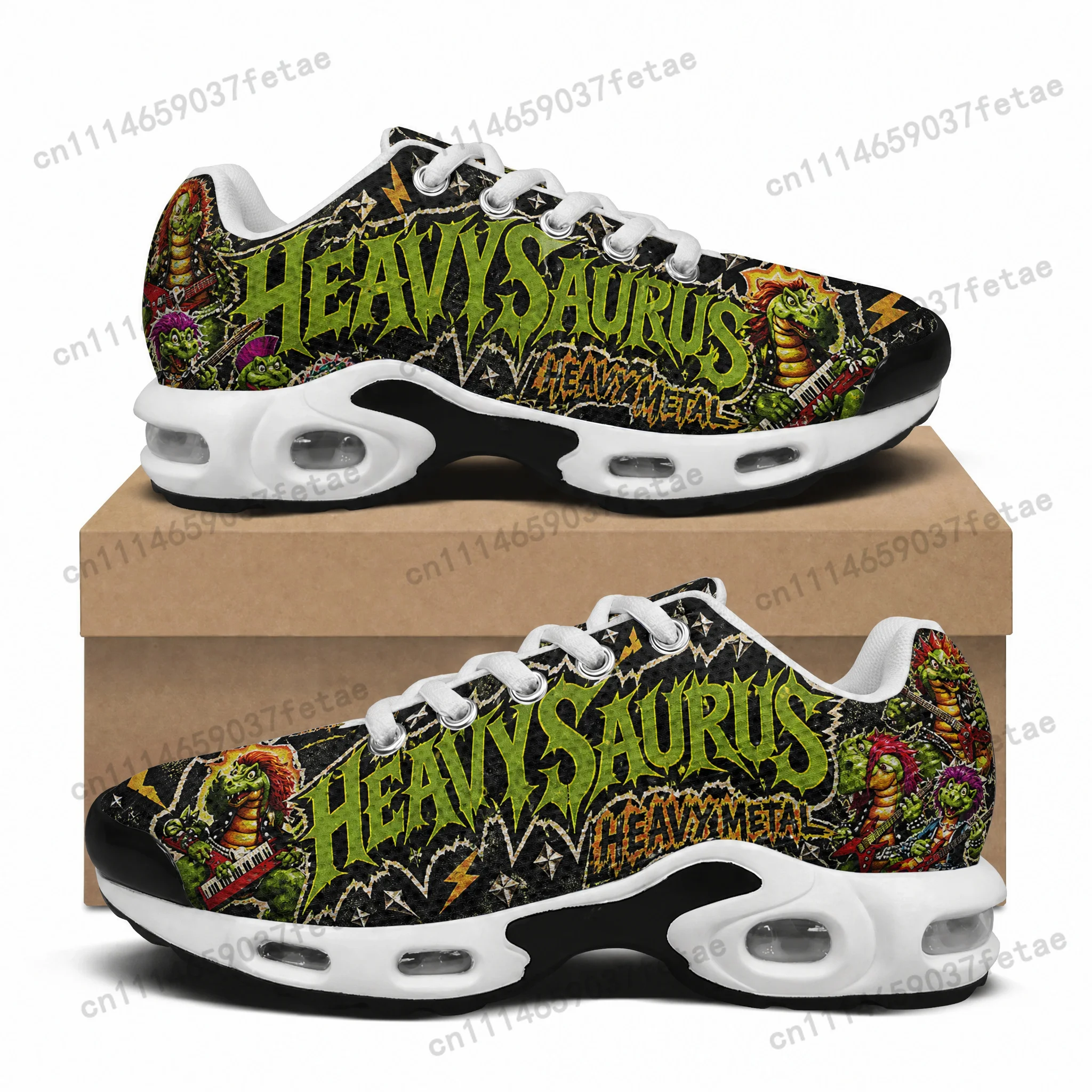 HeavySaurus Band Cushion Sneakers Hip Hop Rock Mens Womens Lightweight Sports Shoes Custom Couple Cool Popular Leisure Sneaker