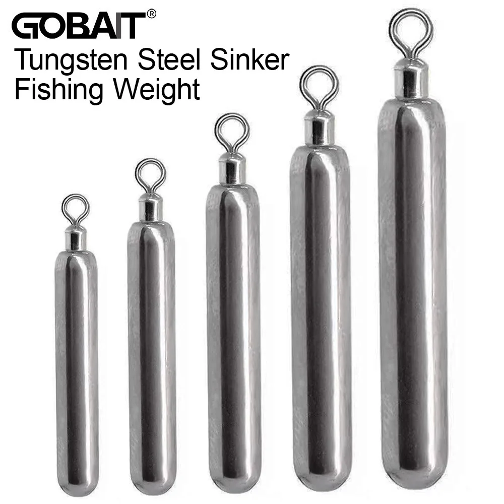 Tungsten Steel Fishing Weight 3PCS/Lot Sinker Mold 1.8g 3.5g 5.3g 7g 10.5g Tube Bullet Plumb Pendant Pesca Metal Jig Cast Tackle