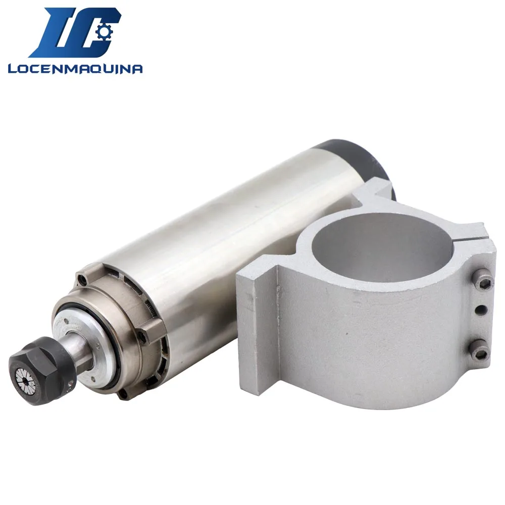 2.2KW Air Cooling Spinlde+Matched Diameter 80mm Cast Aluminum Spindle Clamp for CNC Engraving Cutting Machine