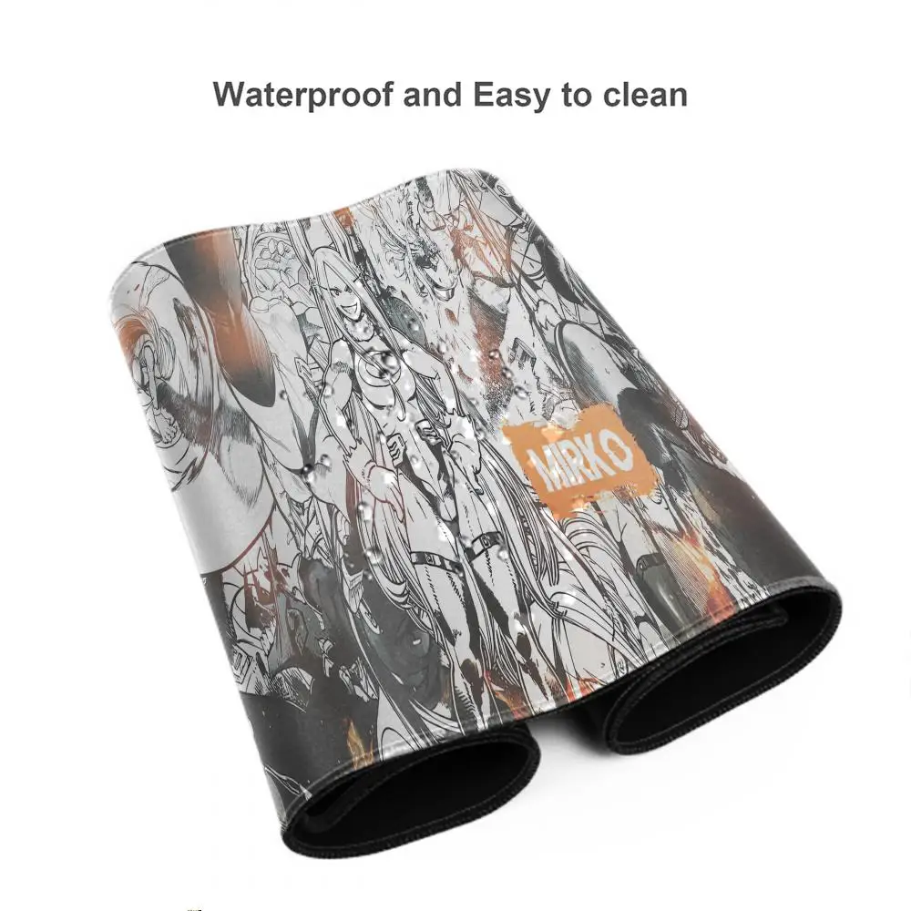 Mirko My H-Hero Academias 마우스 패드 만화 데스크 매트 키보드 오피스 액세서리 마우스 패드 고무 카와이 카펫 게이머 캐비닛 패드