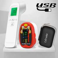 Non-contact Laser Body Temperature Ear Thermometer Oximeter Infrared Fever Thermometer Medical Household Digital Infant Adult
