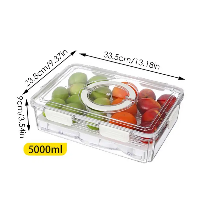 Boîte de Rangement des citrouille avec Poignée, Rangement de Proximité Transparent, Fournitures de Cuisine