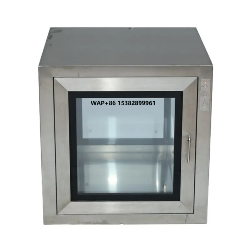 

China Factory Cleanroom Pass Box with Built-in HEPA Filter Air Shower Pass Box Static Pass Box