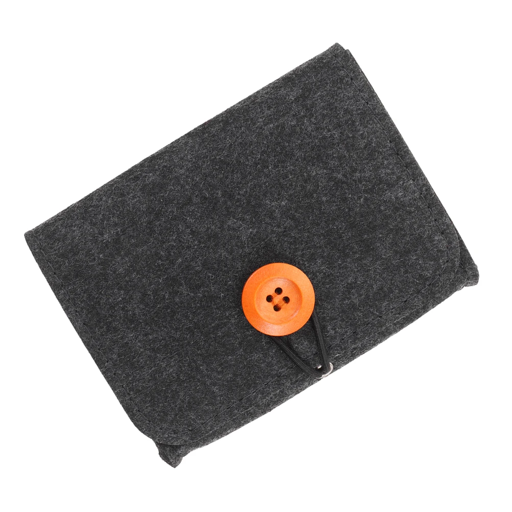 

Portable Essential Oil Bottle Organizer Deep Grey Felt Storage Pouch Bag Durable And Protective Travel Case For Aromatherapy