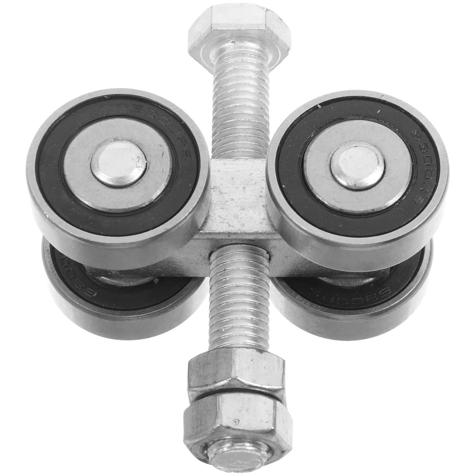 Metal Sliding Door Pulley Double Bearing Stainless Steel Detachable Groove Roller Track Barn Door Ceiling Wheel Heavy Duty