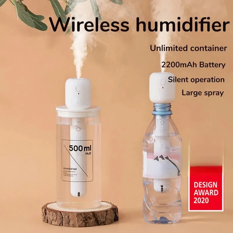 For Portable Humidifier, Travel Personal Battery Operated Humidifier with Container Diversity