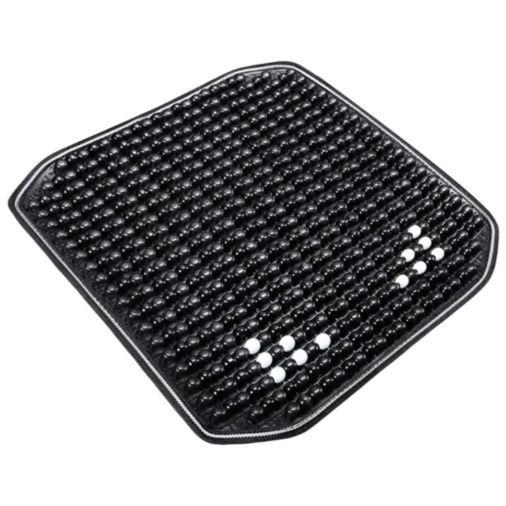 42x42cm Wooden Beads Pad Non-slip Summer Wooden Bead Cushion Handwoven Pad Breathable Designs Car Seat Cushion