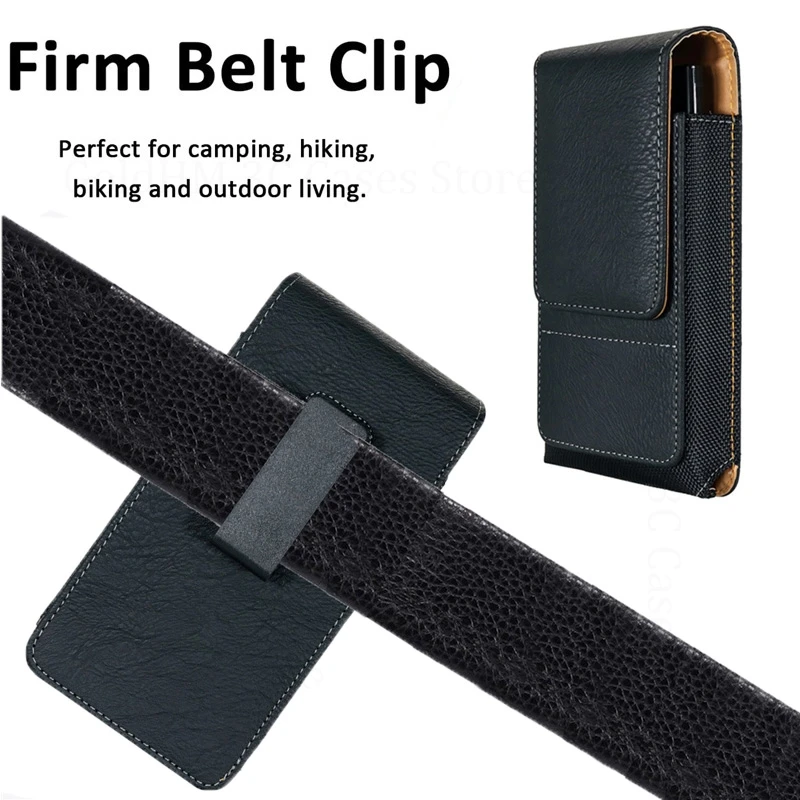 

Phone Pouch Cover For ZTE Blade A56 A76 A35e 360° Clip Belt Magnetic Leather Case For ZTE A55 A75 A73 A34 A54 A51 A53 Waist Bags