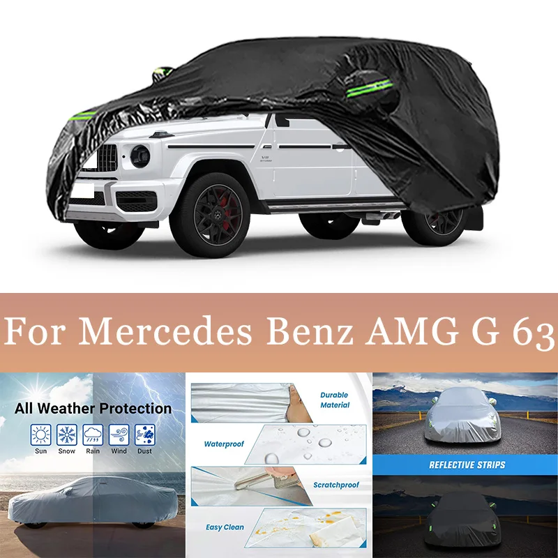 

For Mercedes Benz AMG G 63 Outdoor Protection Full Car Covers Snow Cover Sunshade Waterproof Dustproof Exterior Car cover