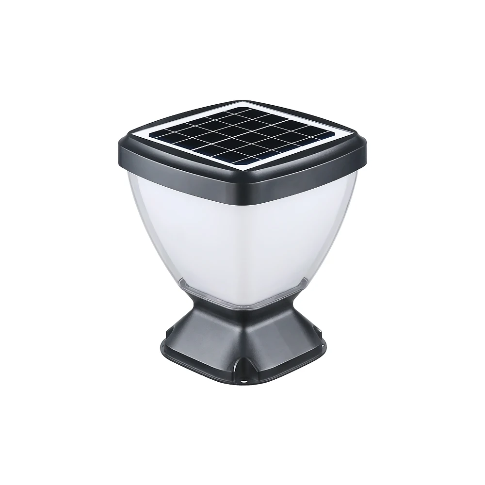 

Outdoor Waterproof Solar Wall Pillar Light For Garden Fence Landscape