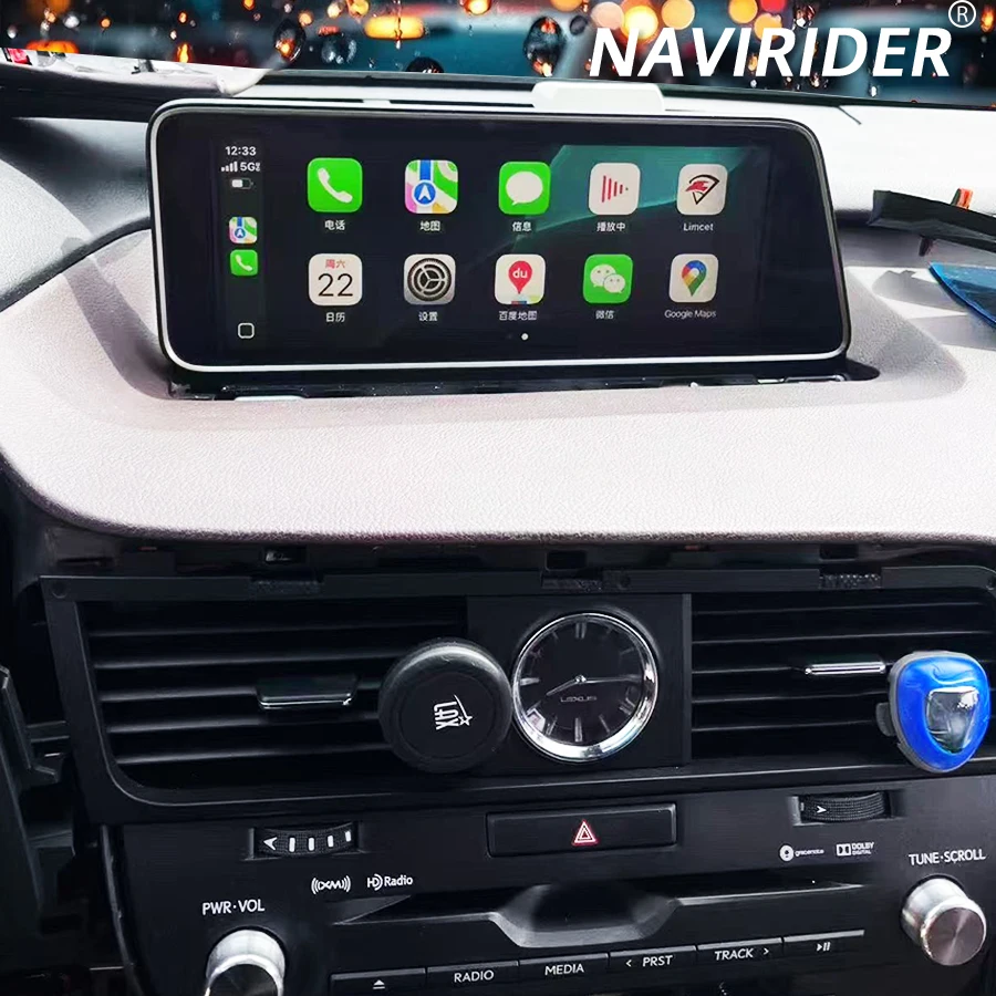 Car Radio For Lexus Rx450h RX200t RX350 RX300 RX 450H 200t 350 2016-2019 Wireless Carplay Navigation 12.3'' Android 15 Stereo