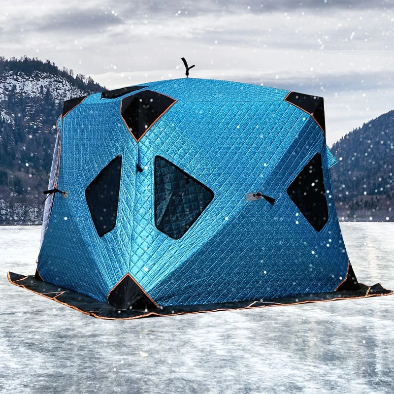 hot sale sauna cotton oem insulation cube winter tent to keep warm ice fishing tents