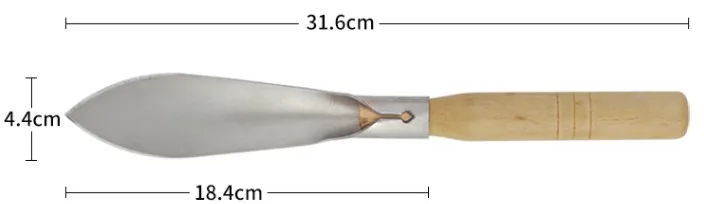 Małe narzędzie do sadzenia kwiatów ze stali nierdzewnej, mała łopata do sadzenia doniczek ogrodniczych, mini łopata