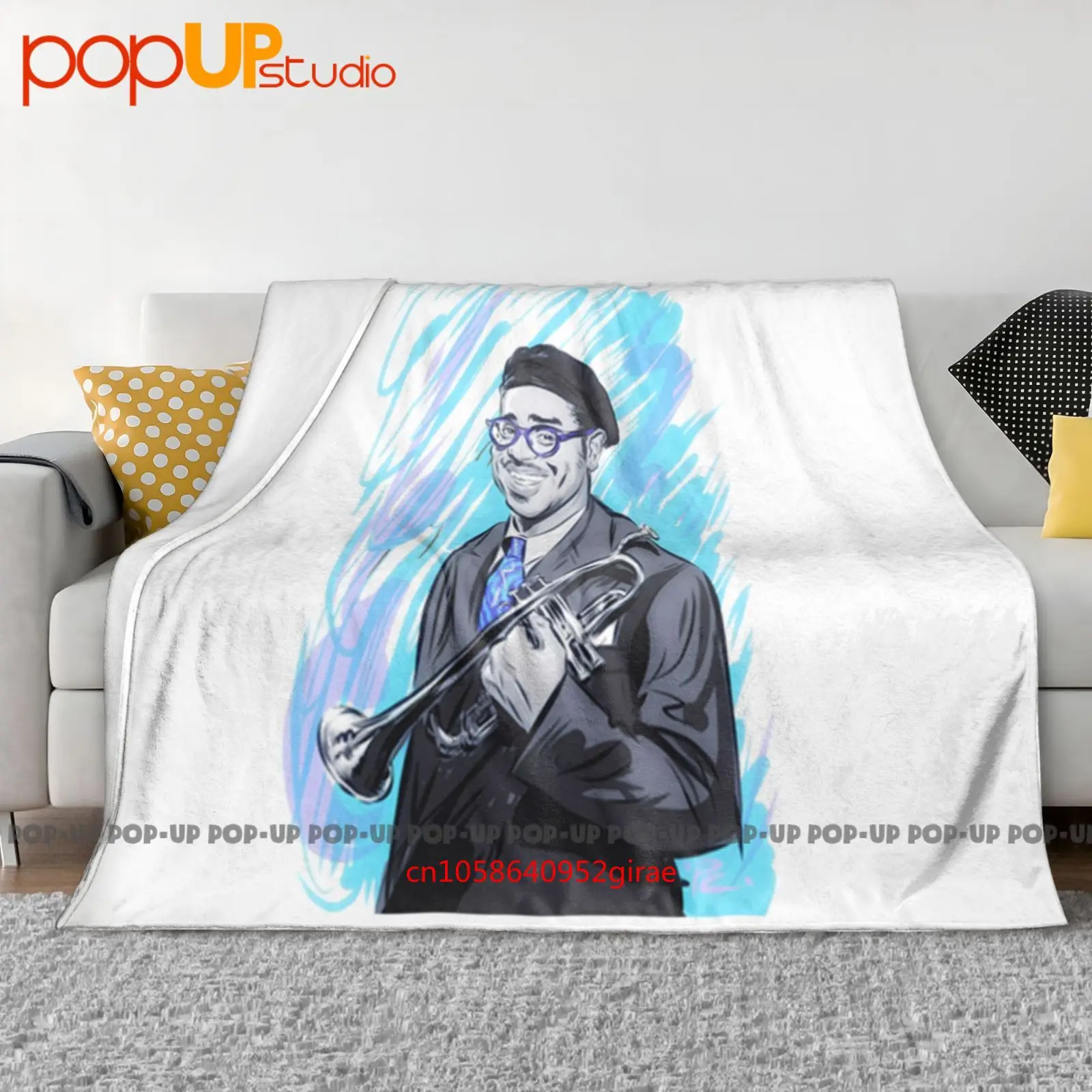 

Dizzy Gillespie Trumpet Night In Tunisia Bee Bop Чарли Паркер Ультра-мягкое одеяло Одеяло Зимний чехол для дивана Чехлы на кровать
