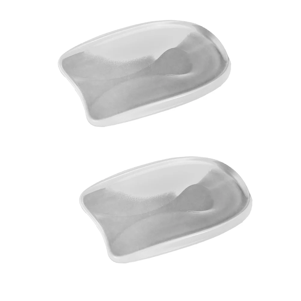 1 Pair Flexible U Shape Silicone Gel Heel Pads Non Pain Relieve Spur Cushion Plantar Fasciitis Remission - Size L