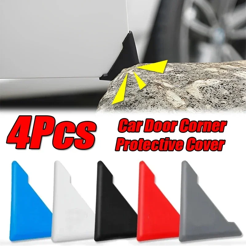 

4pcs Car Door Corner Protective Cover Silicone Protector Door Corner Anti-collision Guard Covers Car Accessories