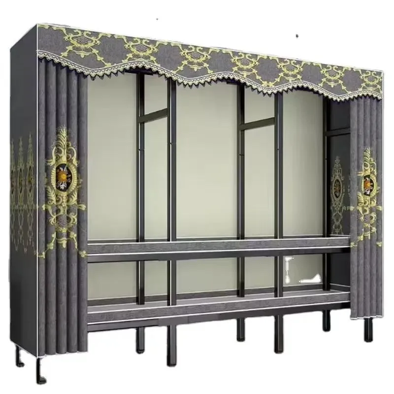 Simple Hanging Cloth Wardrobe Folding Thick Strong Free Installation Household Bedroom Storage