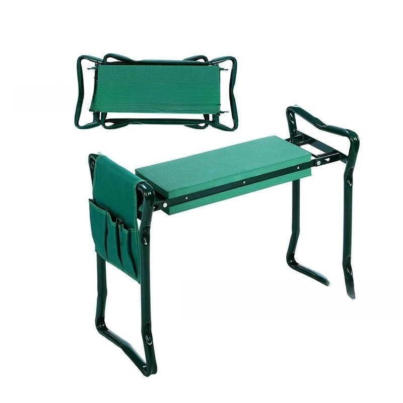 Garden Tool Set, Foldable Garden Kneeler Stool, Portable Landscape Stool with Gardening Kneeling Pad