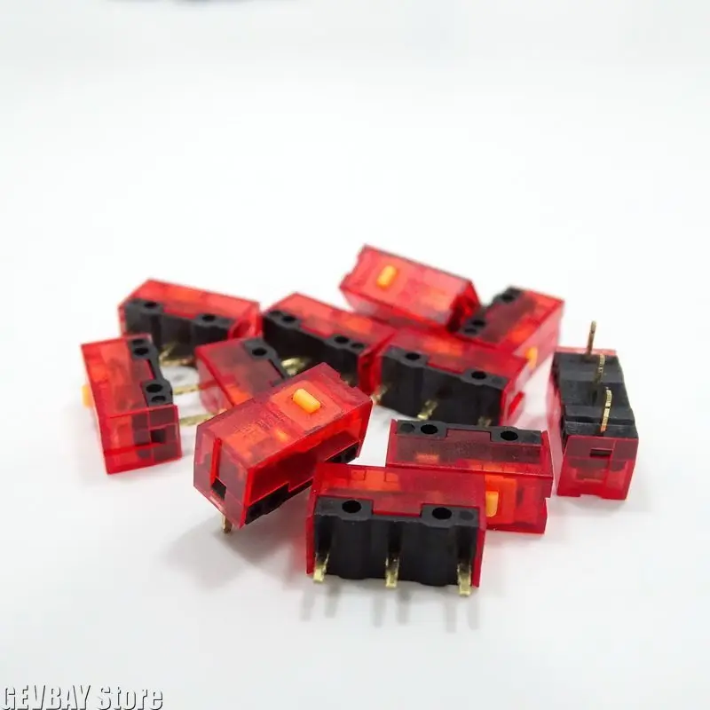 1 Piece Kai Long Mouse Micro Switch Purple Gold Pink Dot 150 Millions 150m Black Transparent Micro Switches 100M Click Lifetime
