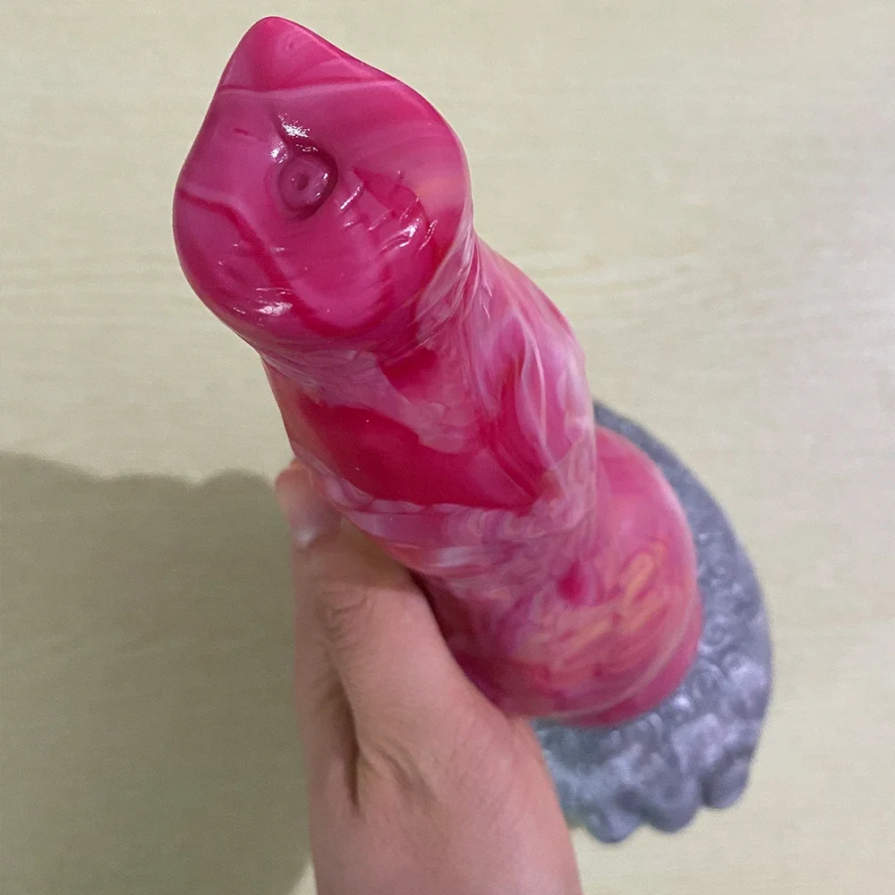 قضبان اصطناعية كبيرة من السيليكون قضيب حيواني واقعي ألعاب جنسية كبيرة شرجية للنساء جهاز استمناء لتدليك المهبل تحفيز متجر الجنس 18