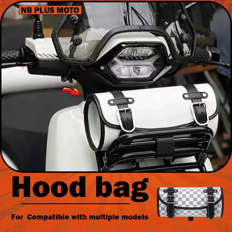 【Premium】For Suitable for retro motorcycle and scooter modifications, front rack bags, front rack bags, front and rear hanging b