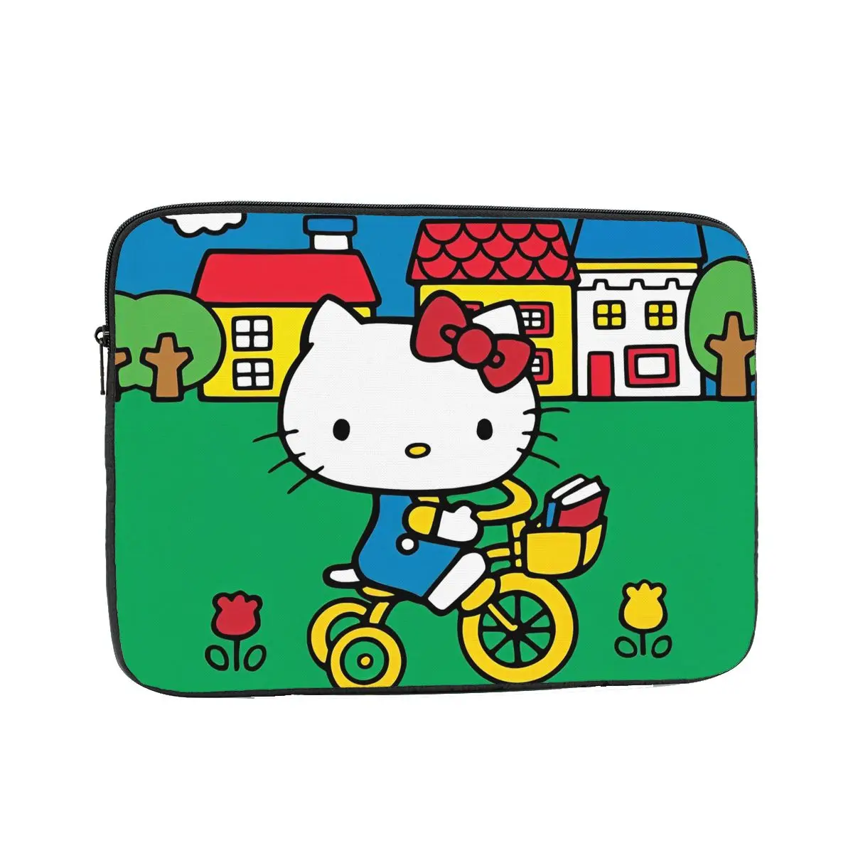 

Hello Kitty Ride A Bike 12" 13" 15" 17" Laptop Bag Sleeve for Macbook Air Pro Notebook Bag Case Shockproof Case Bag