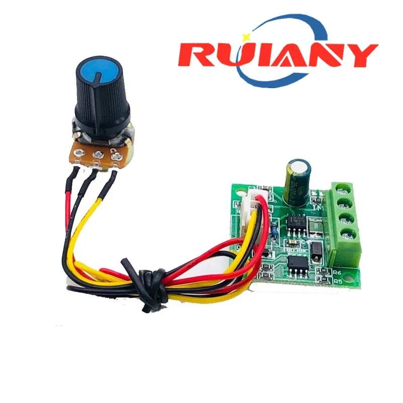DC PWM Motor Speed Controller 1.8V 3V 5V 6V 12V 2A Automatic Regulator Governor Speed Control 15V Power Supply with Potentiomer