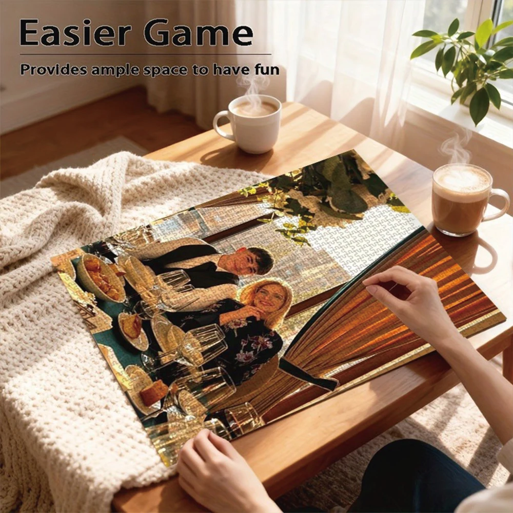 35/300/500/1000pcs Personalized Custom Photo Puzzle Family Photos DIY Toy Decoration Collectiable Gift Present Christmas