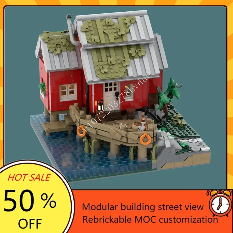 2729PCS the Fisherman's Home Modular MOC Creative street view Model Custom Puzzles Architecture DIY Education Model Toys Gifts