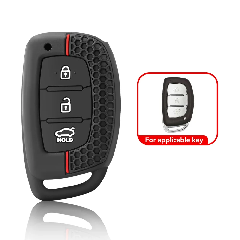 Fashion Silicone Car Key Cover Case for Hyundai Ix35 Ix45 I10 I30 I40 Tucson Santa Fe Rena Sonata Elantra Creta