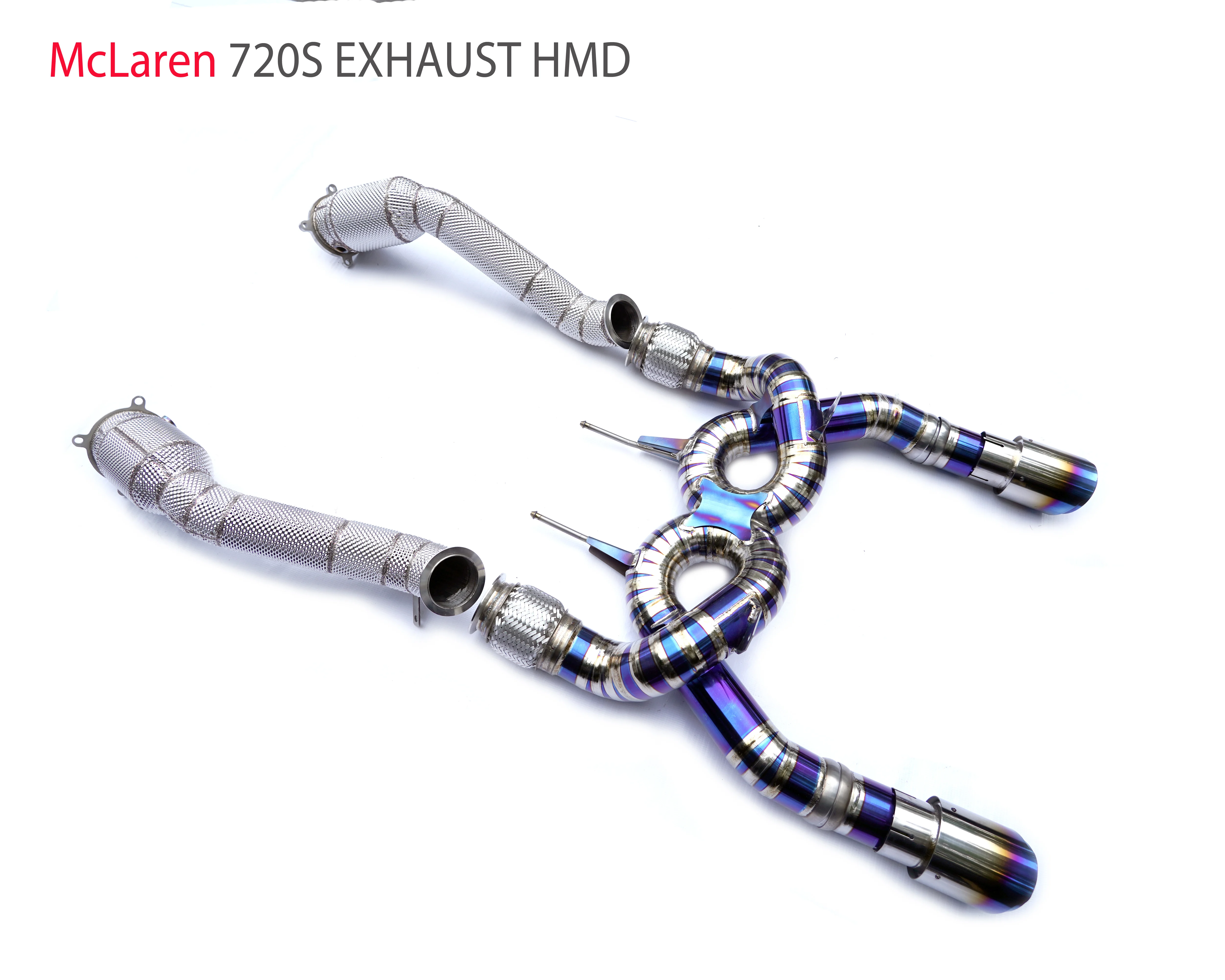 

HMD Titanium Alloy Exhaust System Performance Catback And Downpipe for McLaren 720S Auto Modification Electronic Valve Muffler