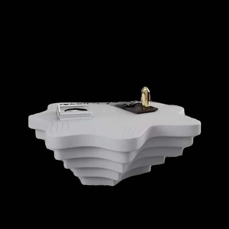 

Modern simple irregular annual ring coffee table living room small apartment special-shaped, tea table creative wave pattern