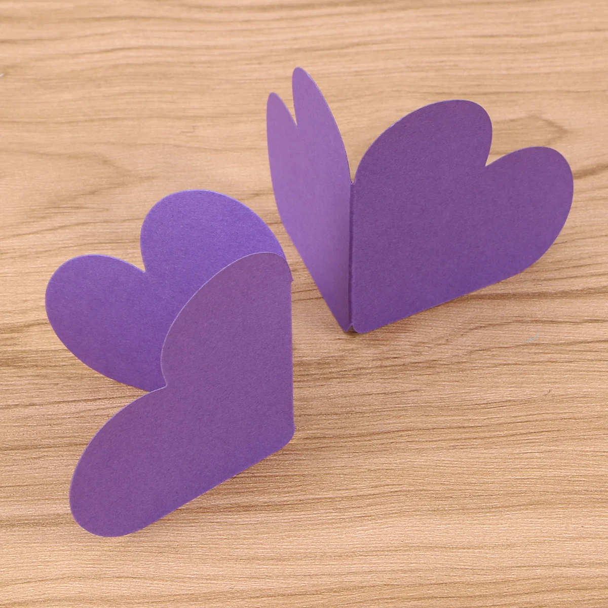 

10 Pcs Heart Shape Cards Thanksgiving Greeting Heart-shaped Valentine's Day Folding