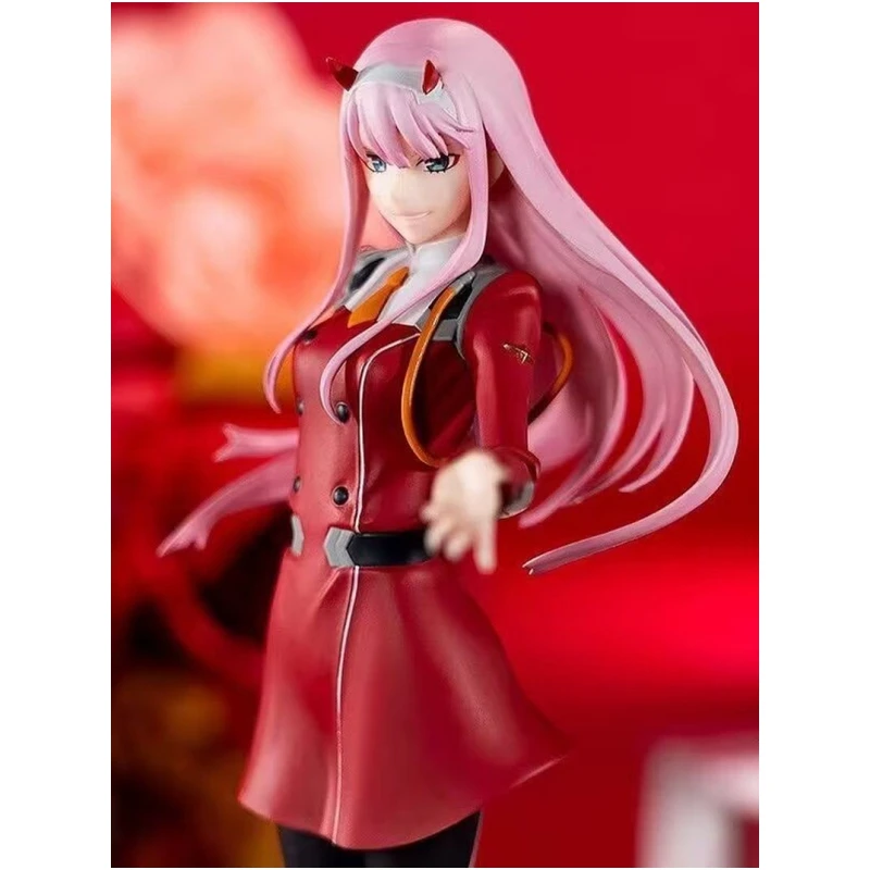 17.5cm Darling In The Franxx 02 Standing Posture Anime Figure Model Statue Boys Collection Desktop Decoration Ornament Toy Gift