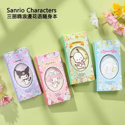 Kawaii Kuromi My Melody Cinnamoroll Cartoon Notebook Handbook Student Sanrio Anime Girl Heart Cute Portable Weeks Planner